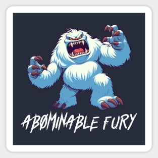 Abominable Fury - Angry Monster Snowman Sticker